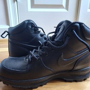 Nike Manoa Black Leather Hiking Boots Size 7 New Without Box